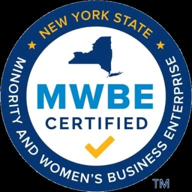Official New York State MWBE Certified seal