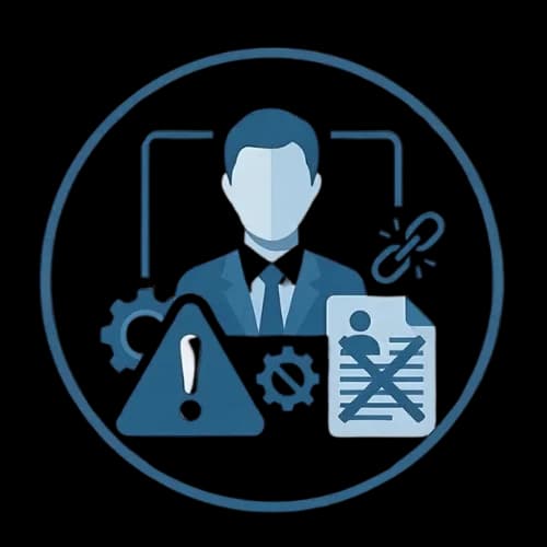 Bad hire risk icon representing executive replacement costs