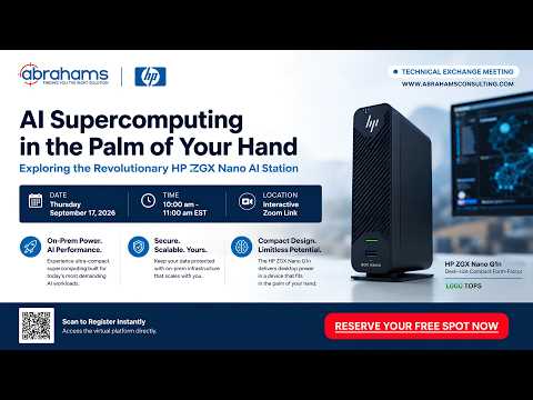 AI Supercomputing in the Palm of Your Hand — HP ZGX Nano AI Station video thumbnail