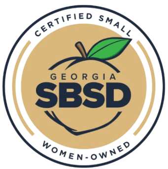 Georgia SBSD certified small women-owned business seal