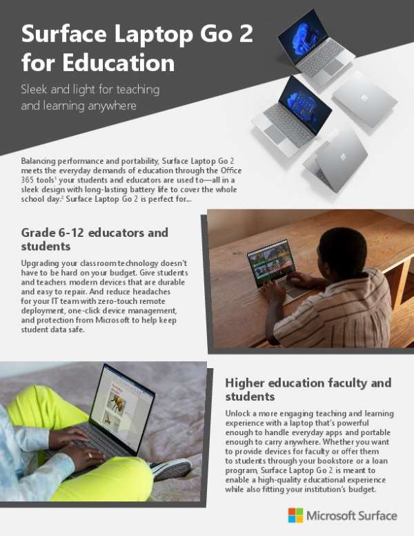 Meet Surface Laptop Go 2 for Education