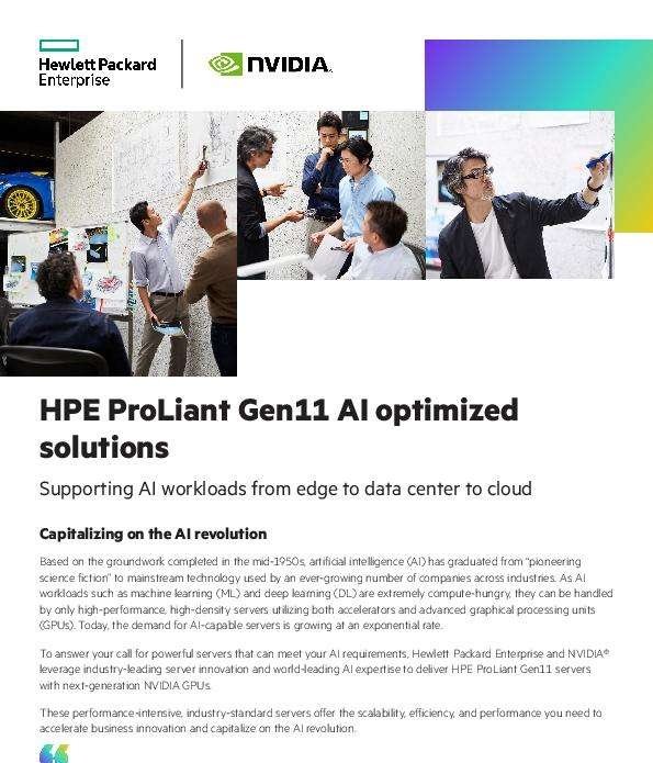 HPE ProLiant Gen11 AI Optimized Solutions