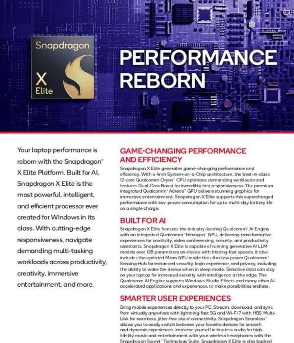 Snapdragon X Elite: Performance Reborn
