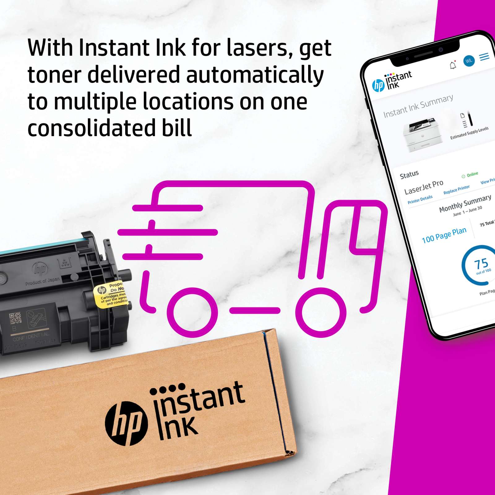 Never run out of high-quality #toner cartridges again! RT to hear about @HP Instant Ink, the convenient toner subscription service that delivers cartridges to multiple locations while consolidating them on one bill.