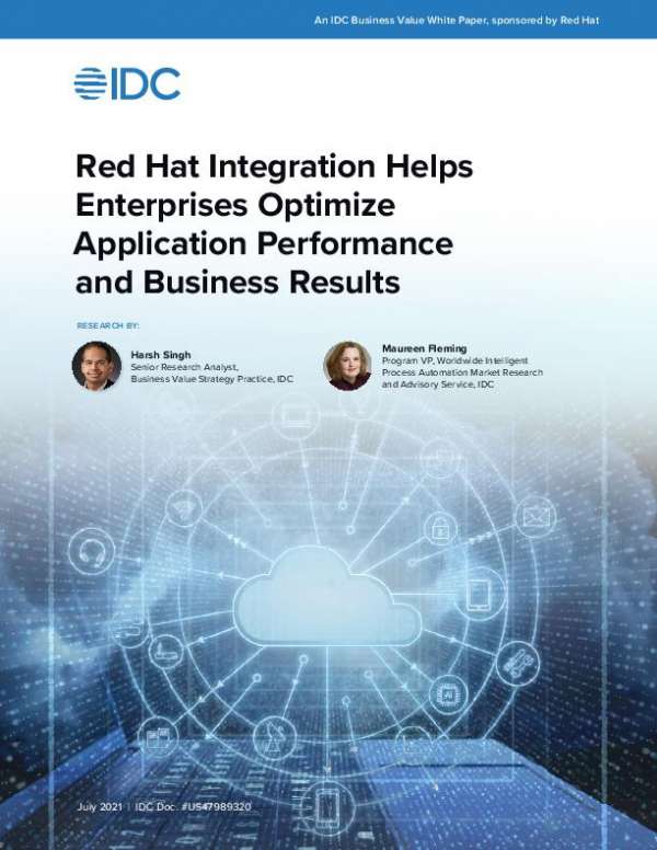 Red Hat Integration helps enterprises optimize application performance and business results