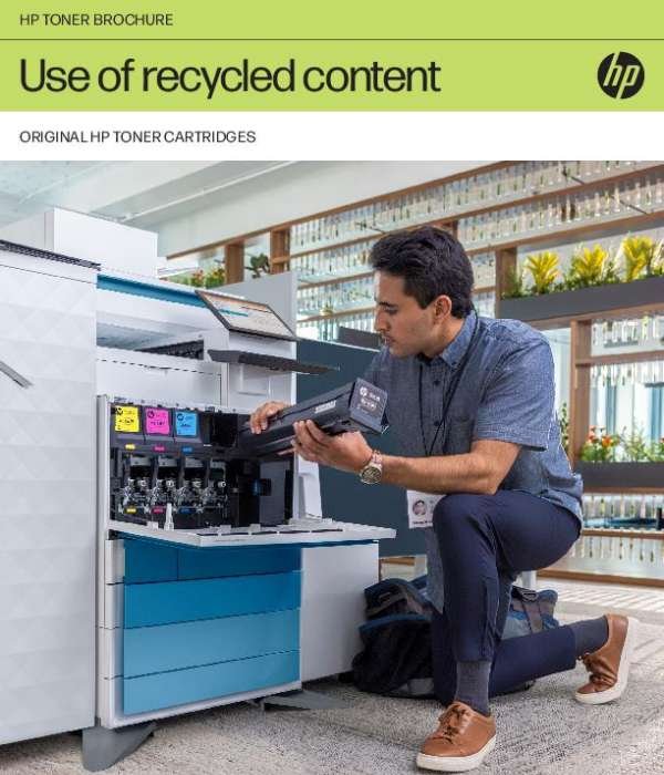 Use of Recycled Plastic in Original HP Toner Cartridges