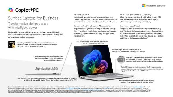 Surface Laptop for Business: Copilot+PC