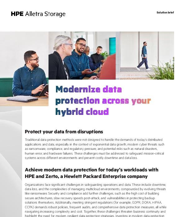 Modernize data protection across your hybrid cloud