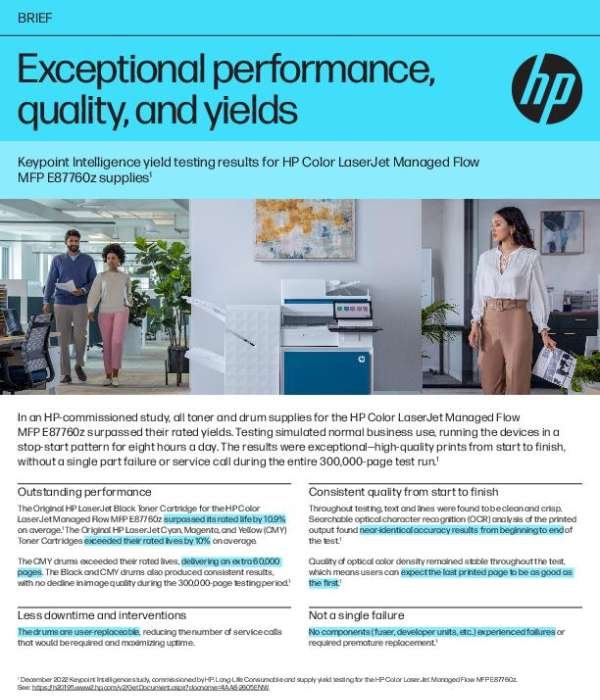 Exceptional performance, quality, and yields