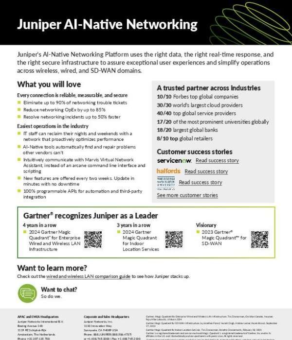 Juniper AI-Native Networking
