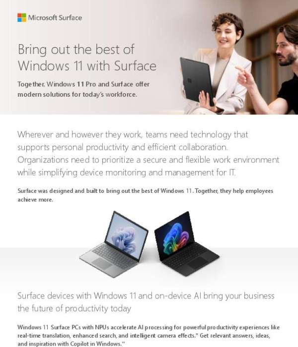 Windows 11 and Surface Differentiator
