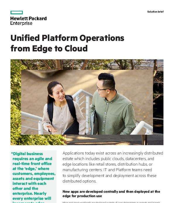 Unified platform operations from edge to cloud