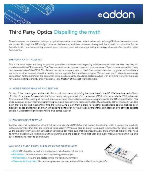 AddOn Dispelling the Myth