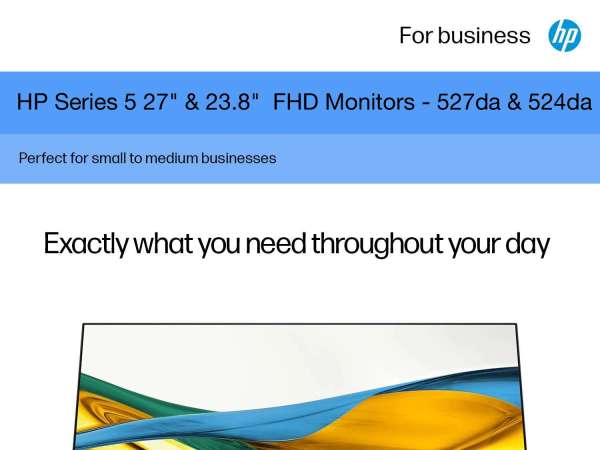 HP Series 5 27″ & 23.8″ FHD Monitors – 527da & 524da
