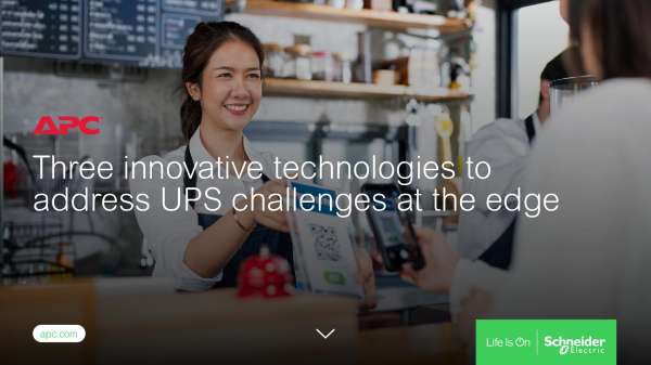 Three innovative technologies to address UPS challenges at the edge