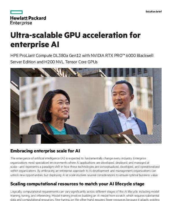 Ultra-scalable GPU acceleration for enterprise AI