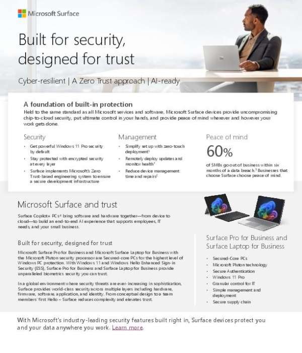 Surface for SMB – Security Flyer