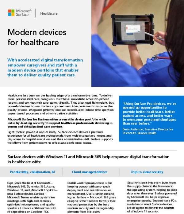 Surface in Healthcare Overview