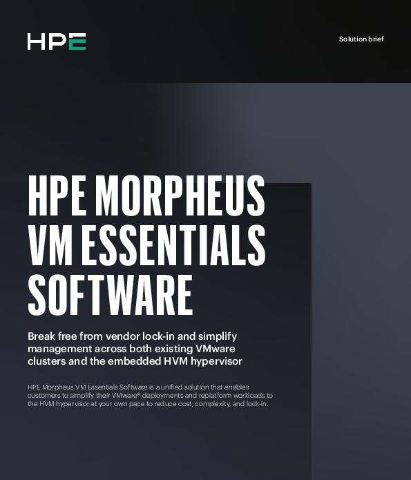 HPE Morpheus VM Essentials Software