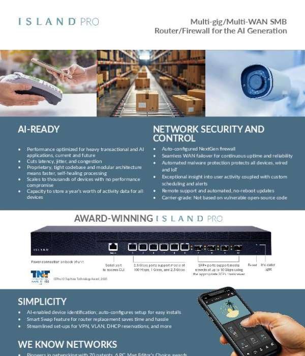 Island Pro: Multi-gig/Multi-WAN SMB Router/Firewall for the AI Generation