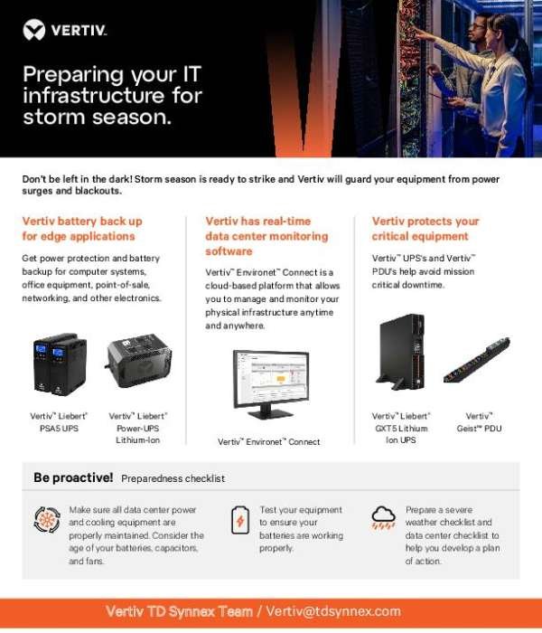 Preparing your IT infrastructure for storm season.