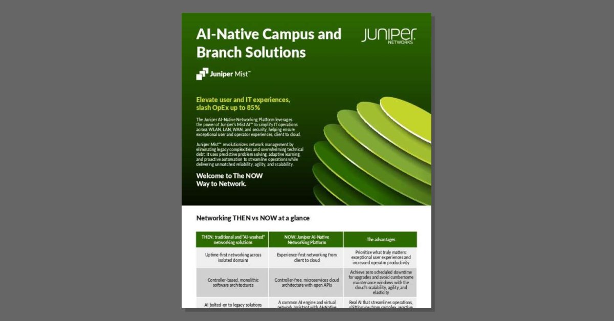 AI-Native Campus and Branch Solutions