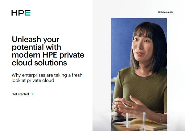 Unleash your potential with modern HPE private cloud solutions