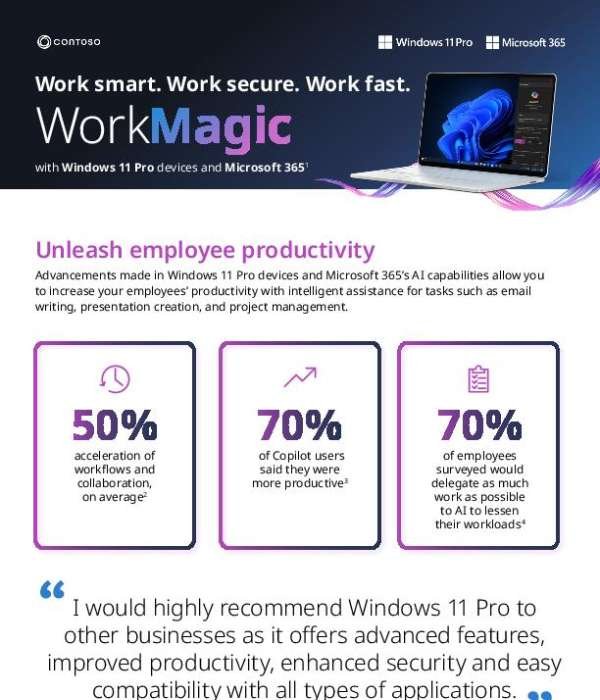 Work Magic with Windows 11 Pro devices and Microsoft 365