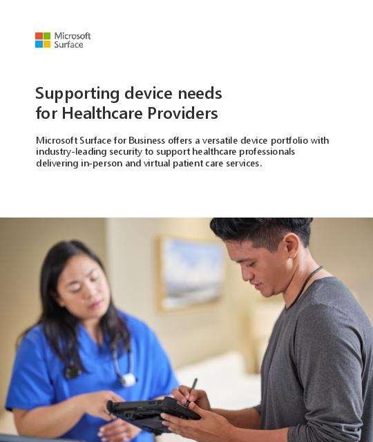 Digital Brochure Surface in Healthcare