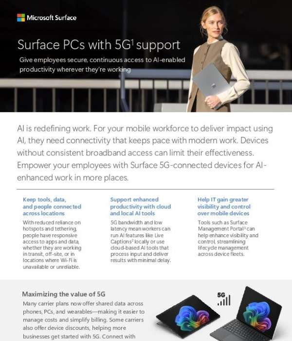 Surface 5G Narrative Flyer