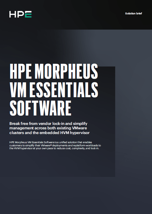 HPE Morpheus VM Essentials Software