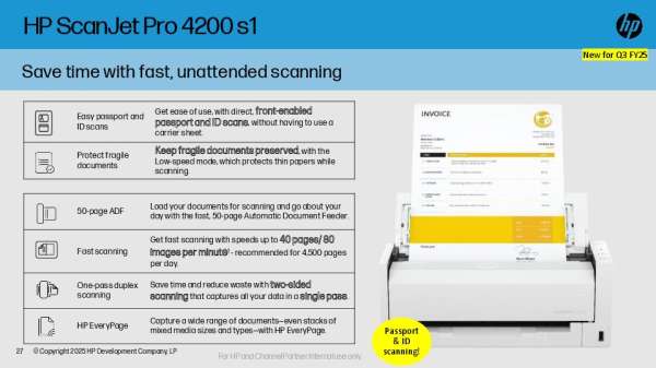 Save time with fast, unattended scanning