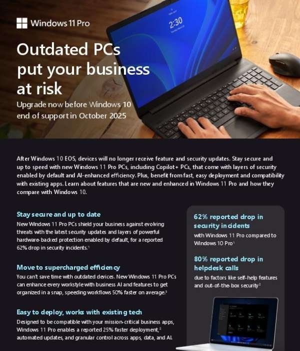 Outdated PCs put your business at risk