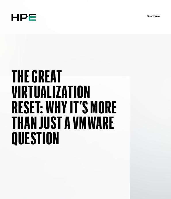 The Great Virtualization Reset – Why it’s more than just a VMware question