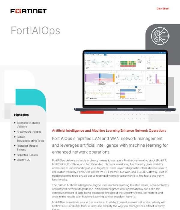 FortiAIOps Data Sheet