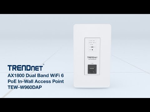 TRENDnet AX1800 Dual Band WiFi 6 PoE In-Wall Access Point – TEW-W960DAP